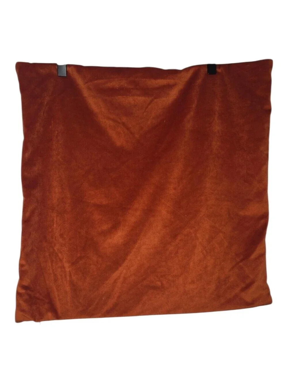 Brooks Brothers Terracotta Pumpkin Stitch Quilted Square Pillow Sham Case